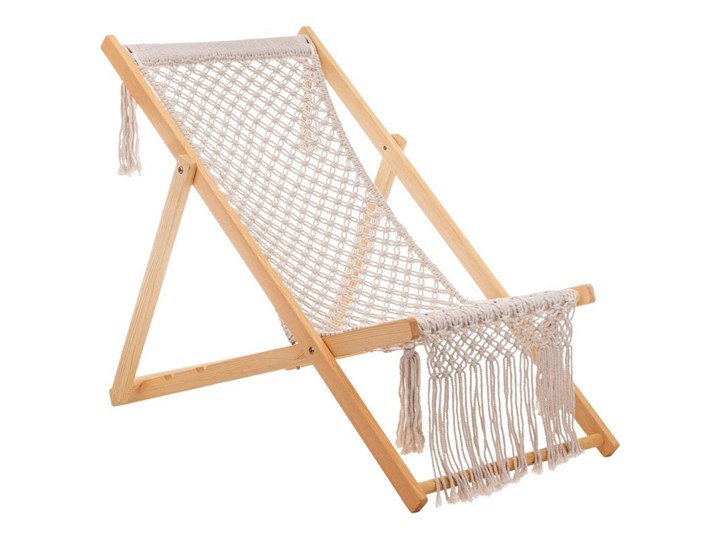 PLECIONY LEŻAK OGRODOWY W STYLU BOHO