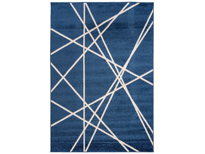 Dywan Nowoczesny Geometryczny Granatowy Spring 57359 Juta Syntetyk 140x200 cm Prostokątny Dywany Pomieszczenie Pokój przedszkolaka
