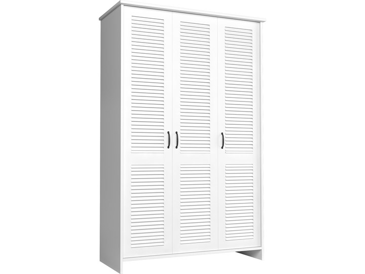 Szafa Orient - Kolor: Biały 128.5x198.5x52.5 Kategoria Szafy do garderoby Płyta MDF Płyta laminowana Metal Pomieszczenie Sypialnia