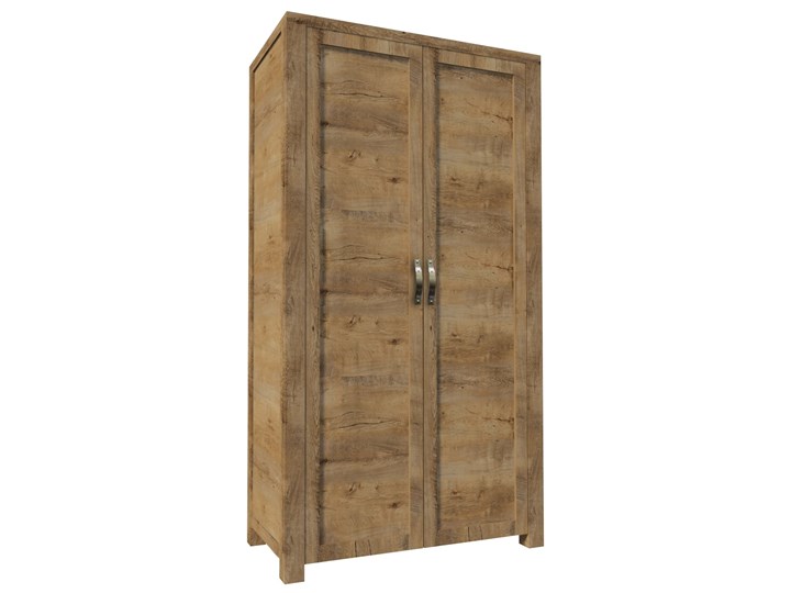 Szafa Nevada - Kolor: Dąb Lefkas Ciemny 100x186x55 Płyta MDF Drewno Pomieszczenie Garderoba Kategoria Szafy do garderoby