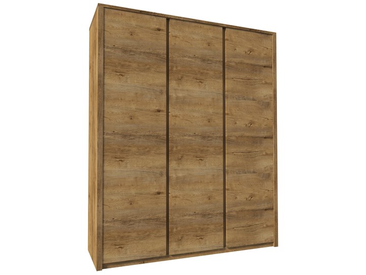 Szafa Montana - Kolor: Dąb Lefkas Ciemny 166x197x53 Płyta laminowana Drewno Pomieszczenie Sypialnia Kategoria Szafy do garderoby
