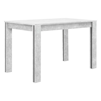 Stół nierozkładany Olivia Soft 110x60 cm - Kolor: Beton/Wstawka Czarna