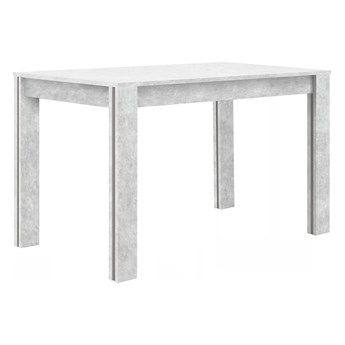 Stół nierozkładany Olivia Soft 110x60 cm - Kolor: Beton/Wstawka Tytan