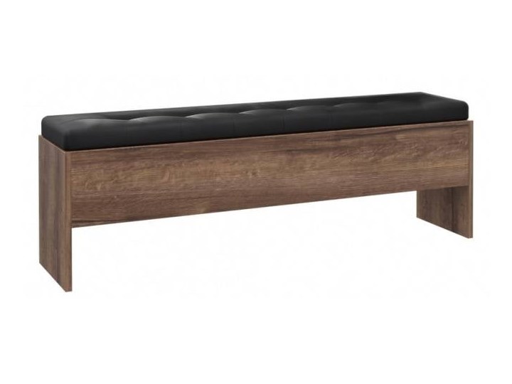 Ławka ze schowkiem Bellevue 165x56x37 Materiał obicia Skóra ekologiczna Pikowana Styl Nowoczesny