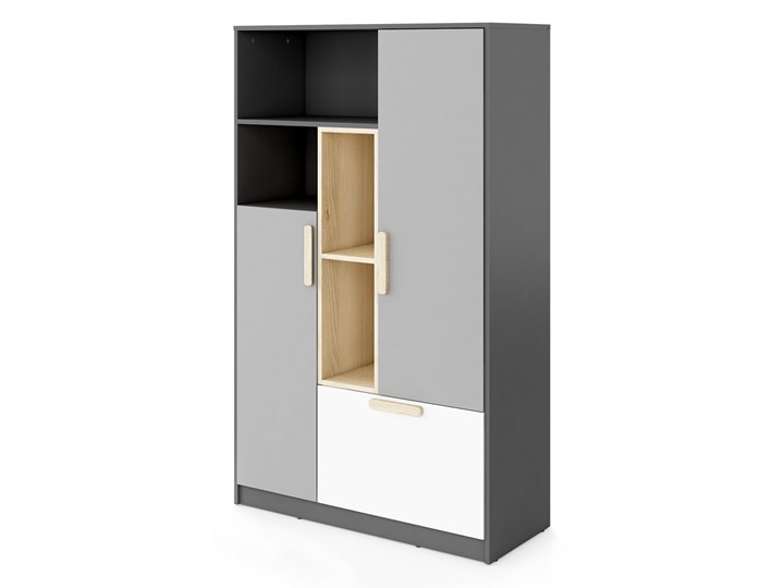 Szafka Pok 100x163x40 Płyta meblowa Drewno Pomieszczenie Pokój nastolatka Płyta laminowana Płyta MDF Styl Minimalistyczny