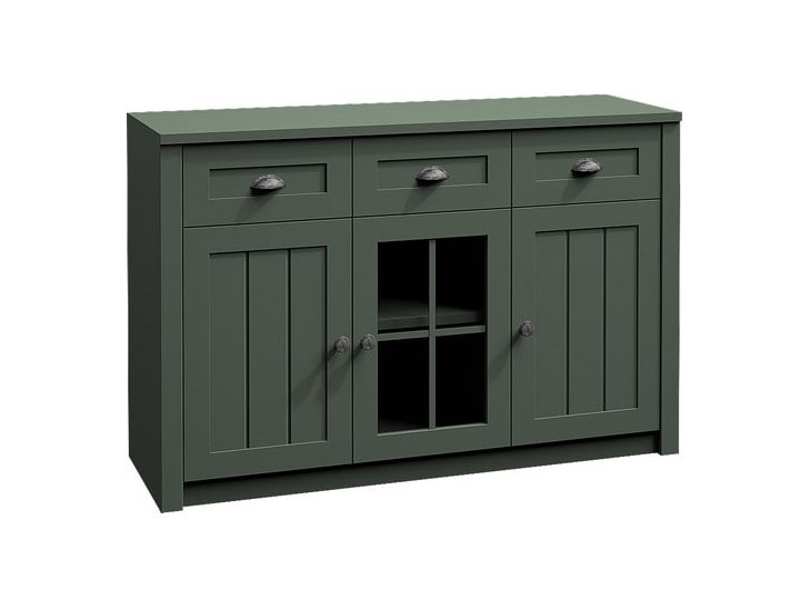 Komoda Prowansja - Kolor: Zielony 130x88x43 Drewno Sosna Styl Rustykalny