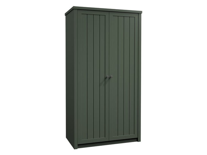 Szafa Prowansja - Kolor: Zielony 90x198x53 Metal Płyta laminowana Płyta MDF Drewno Lustro