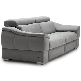 Sofa 3-osobowa z funkcją relaksu manualnego lewa Urbano - Kolor: Szary 222x79x104