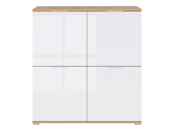 Komoda Zele - Kolor: Dąb Wotan 104x106x41 Szerokość 106 cm Wysokość 106 cm Drewno Płyta MDF Kategoria Komody