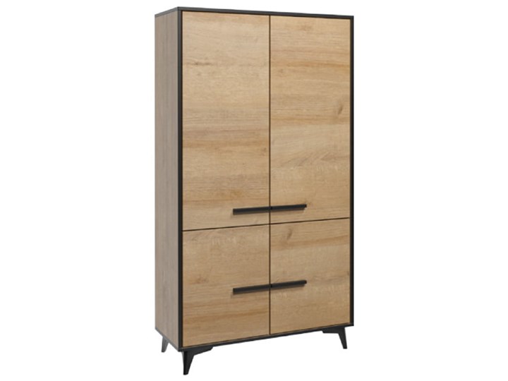Szafa Frida 91x185x40 Płyta MDF Styl Nowoczesny Drewno Tworzywo sztuczne Płyta laminowana Kategoria Szafy do garderoby