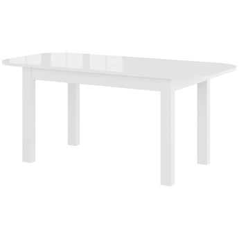 Stół Rozkładany Rea - Dł. po rozłożeniu: 210 cm - Kolor: Biały Połysk