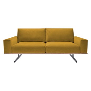 Sofa 2-osobowa Spazio - Kolor: Musztardowy 162x86x92