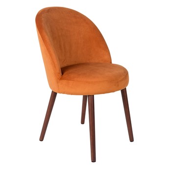 Krzesło Barbara aksamit pomarańczowy 51x85.5x59