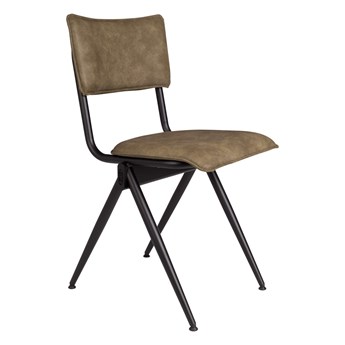 Krzesło z eko-skóry wojskowa zieleń army Willow 39.5x82.5x54.5