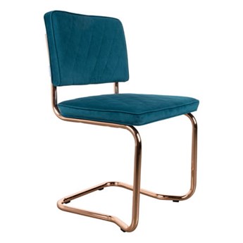 Krzesło turkusowe Diamond Kink 48x85x48