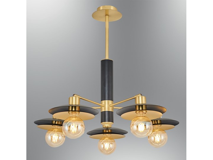 Nowoczesna lampa sufitowa 4039-5A,19 czarna ozcan salon sypialnia jadalnia Metal Żyrandol Styl Nowoczesny Kolor Złoty