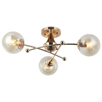 Elegancka lampa sufitowa 80414-02-C03-FG NEFES FRANCUSKIE ZŁOTO-SALON SYPIALNIA JADALNIA LUCEA