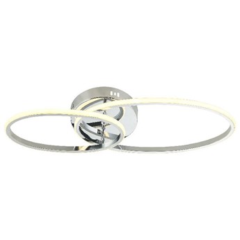 Elegancka srebrna lampa sufitowa plafon lucea ESTEA 80433-01-C02-CR led salon sypialnia kuchnia, jadalnia przedpokój