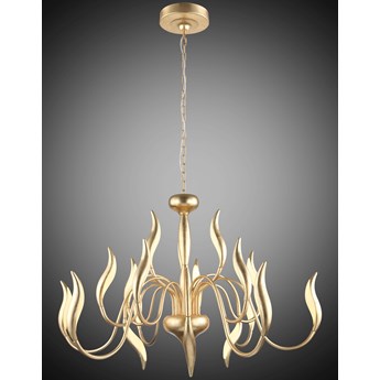 Elegancka nowoczesna  złota lampa żyrandol lucea talin 51882-02-p18-gl led  salon sypialnia  hotel restauracja