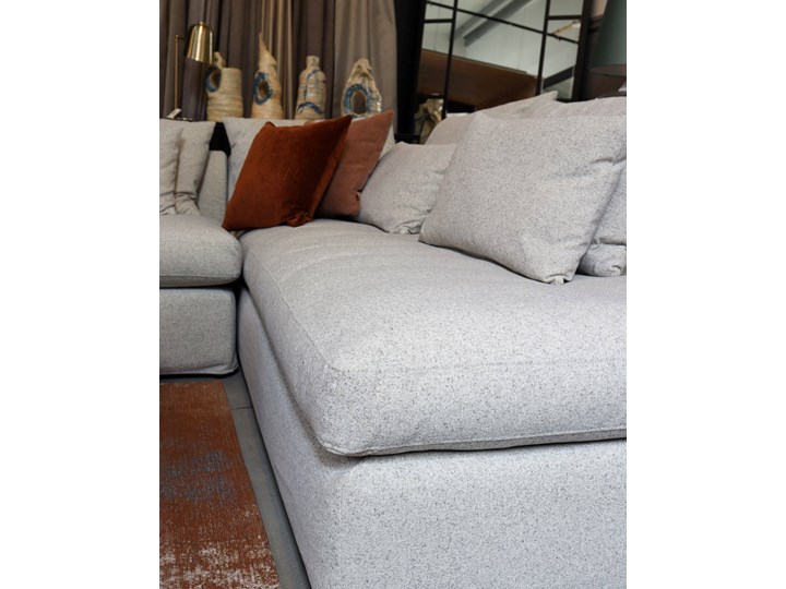 9design Collection :: Sofa narożna / narożnik prawy Nicea szaro-beżowy Kolor Szary Materiał obicia Tkanina