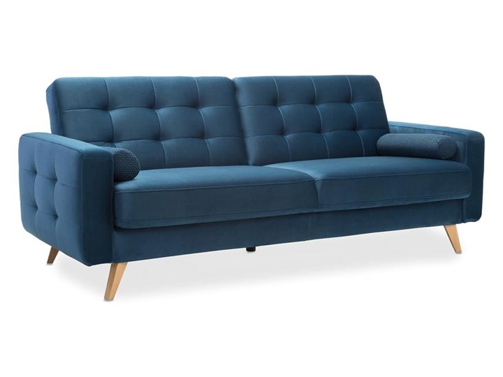 Sofa 3-osobowa Nappa - Rozkładana z funkcją spania 222x87x89 Wielkość Trzyosobowa Stała konstrukcja Głębokość 89 cm Nóżki Na nóżkach