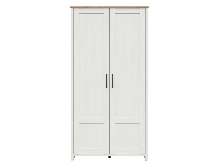 Szafa Loksa 101.5x200.5x57 Płyta laminowana Płyta MDF Tworzywo sztuczne Drewno Styl Skandynawski