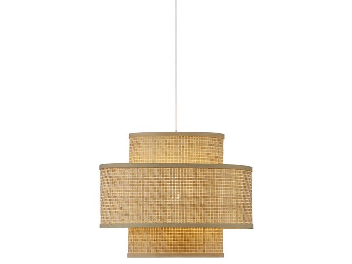 Lampa wisząca Ø35x28 cm Ø35x28 cm bambusowy klosz Drewno Lampa z kloszem Kategoria Lampy wiszące Kolor Beżowy