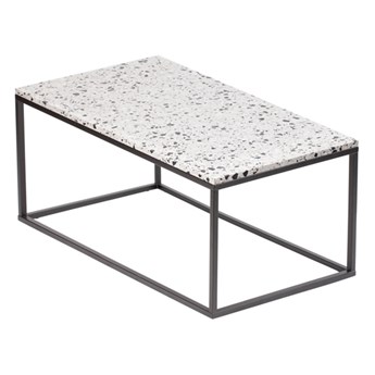 STOLIK KAWOWY RAMA METALOWA CZARNA BLAT LASTRYKO " PORTO LASTRYKO" 110 x 60 x 48 CM
