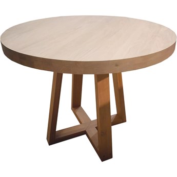 Stół okrągły drewniany rozkładany Genewa No1 Wybierz rozmiar i kolor