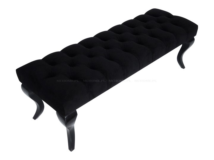 ŁAWECZKA PIKOWANA BLACK VELVET MADAME Materiał obicia Tkanina