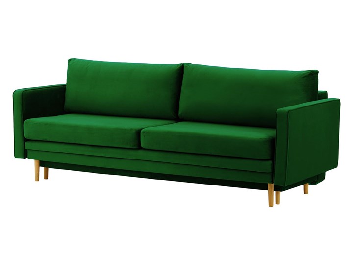 Sofa rozkładana z pojemnikiem na pościel Lioni Szerokość 222 cm Głębokość 98 cm Typ Gładkie Wersalka Nóżki Na nóżkach