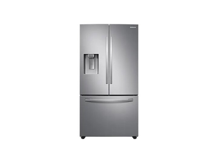 Lodówka SAMSUNG RF23R62E3S9 EO Side by side No frost 177.7cm Srebrna Podajnik wody Kostkarka