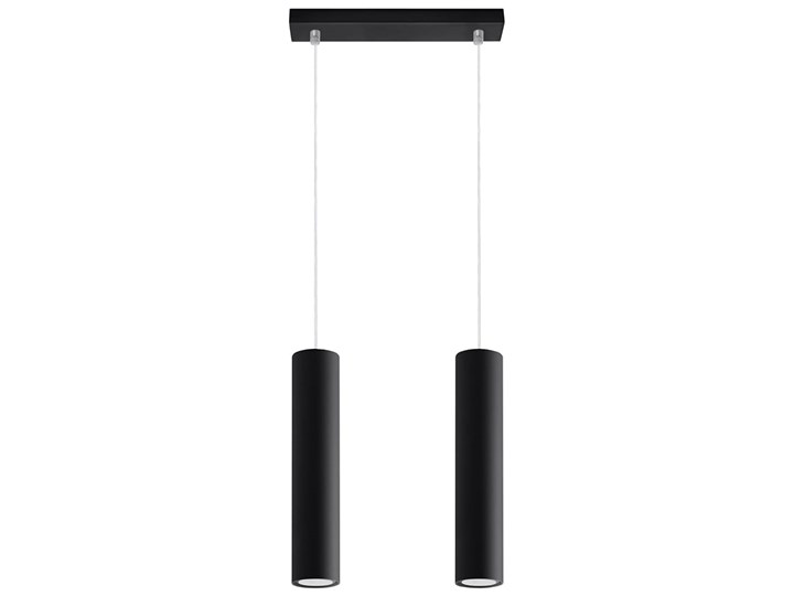 Lampa Wisząca LAGOS 2 Czarny Lampa z kloszem Stal Metal Kategoria Lampy wiszące