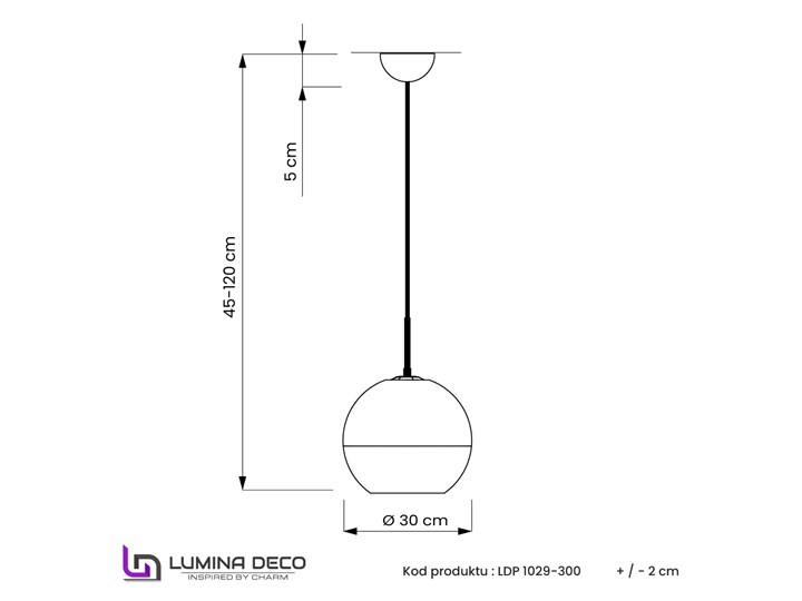 NOWOCZESNA LAMPA WISZĄCA ZŁOTA VERONI D30 Kolor Złoty Lampa kula Metal Szkło Kategoria Lampy wiszące