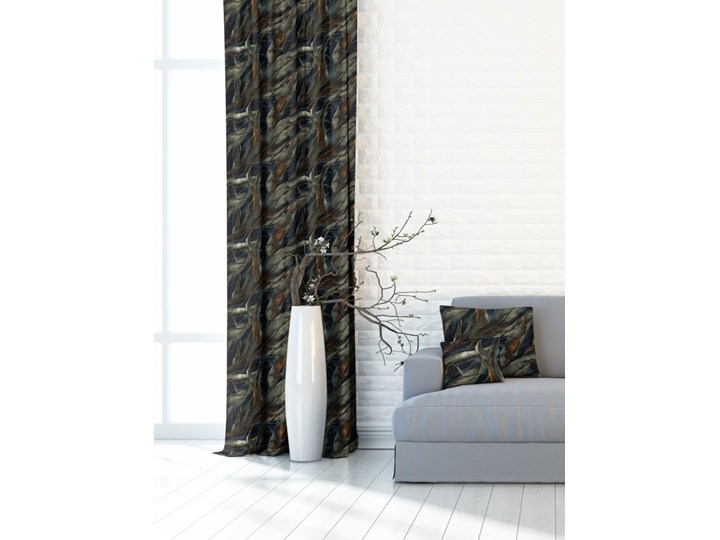 Gotowa zasłona w liście-velvet 391501-007