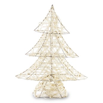CHOINKA drzewko świąteczne led złote, wys. 35 cm