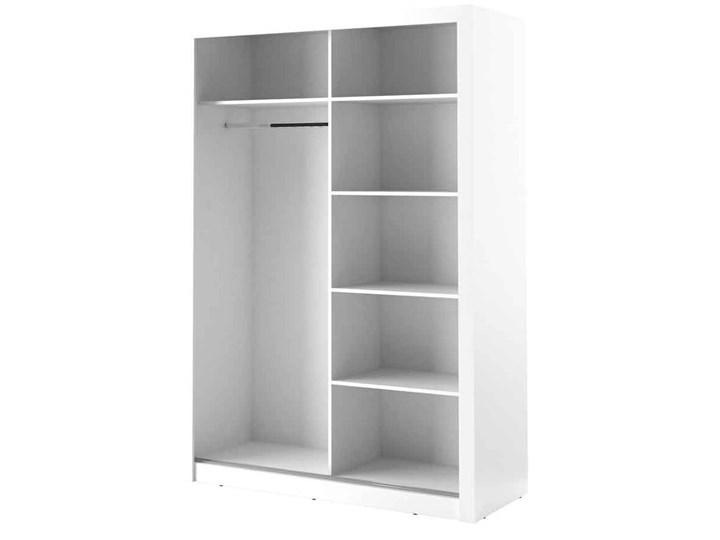 Szafa Arti 150 - Kolor: Biały Płyta MDF Płyta laminowana Metal Rodzaj drzwi Przesuwne