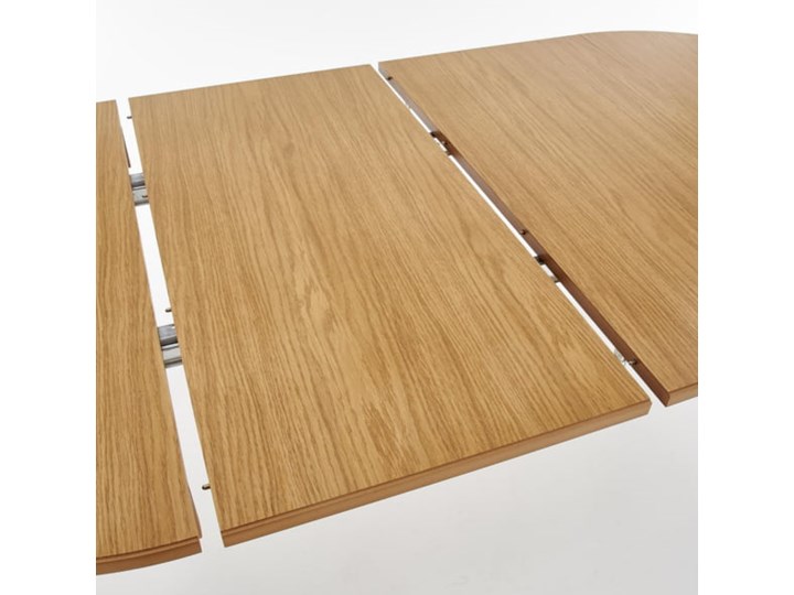 Stół Rozkładany Sorbus - Dł. po rozłożeniu: 200 cm Płyta MDF Drewno Rozkładanie Rozkładane Średnica 100 cm