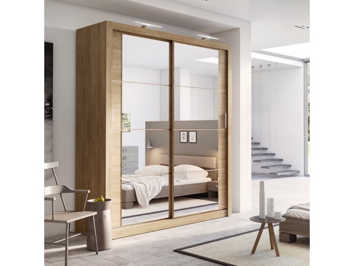 Szafa Arti 03 Płyta MDF Drewno Metal Płyta laminowana Kategoria Szafy do garderoby