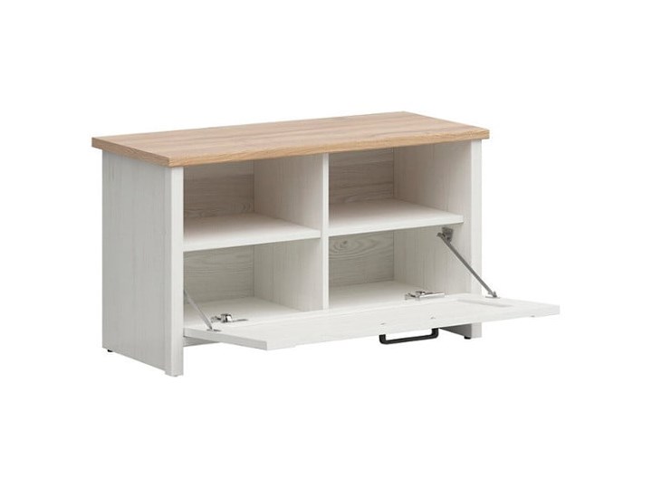 Szafka na buty Loksa 84.5x48.5x36.5 Tworzywo sztuczne Płyta MDF Płyta meblowa Drewno Pomieszczenie Przedpokój Płyta laminowana Pomieszczenie Salon