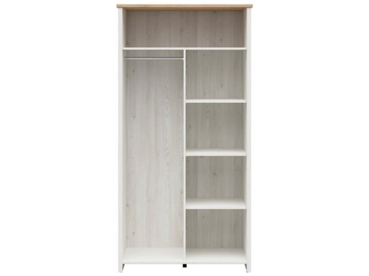 Szafa Loksa 101.5x200.5x57 Tworzywo sztuczne Drewno Płyta laminowana Płyta MDF Pomieszczenie Przedpokój