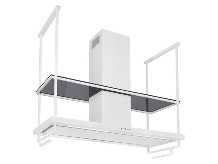 Okap wyspowy Centropolis Premium Glass White Matt 150 cm Kategoria Okapy