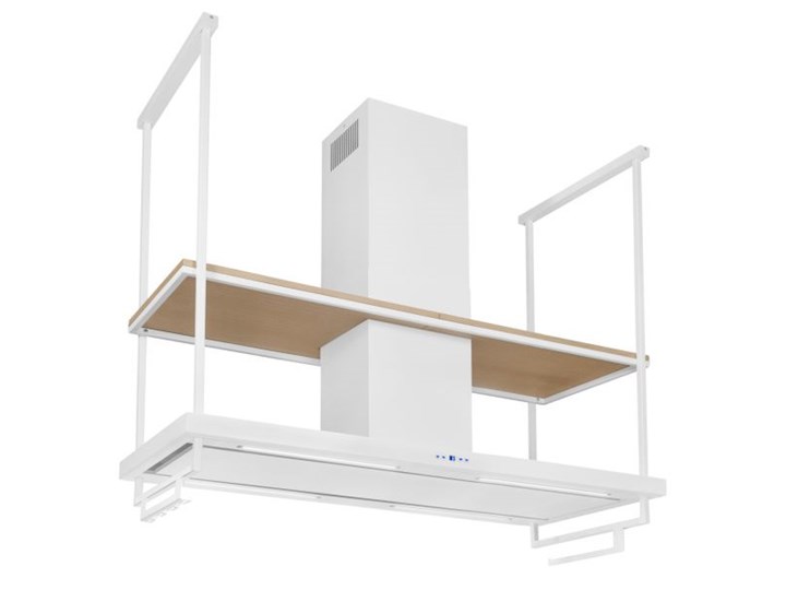 Okap wyspowy Centropolis Premium Wood White Matt 180 cm