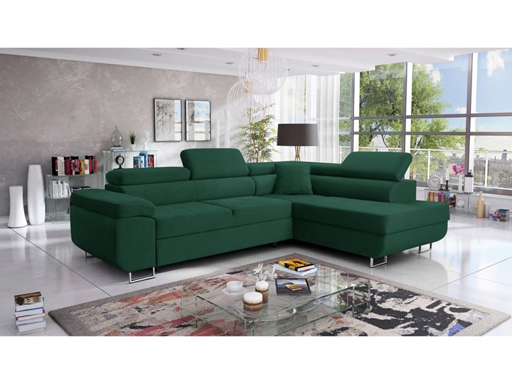 Nowoczesny narożnik Annabelle Kronos 19 Strona prawa Wysokość 98 cm Głębokość 200 cm Wysokość 77 cm Szerokość 270 cm Materiał obicia Tkanina