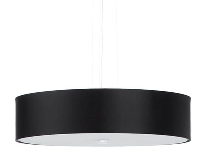 Żyrandol SKALA 50 czarny Tkanina Stal Lampa z kloszem Szkło Metal Kategoria Lampy wiszące