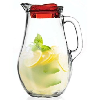 Dzbanek szklany do wody soku kompotu napojów lemoniady z uchwytem i pokrywką 2,1 l kod: O-126614