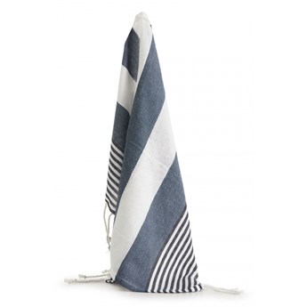 mały ręcznik plażowy Hamam ECO, 50 x 70 cm, bawełna organiczna, niebieski kod: SF-5018118