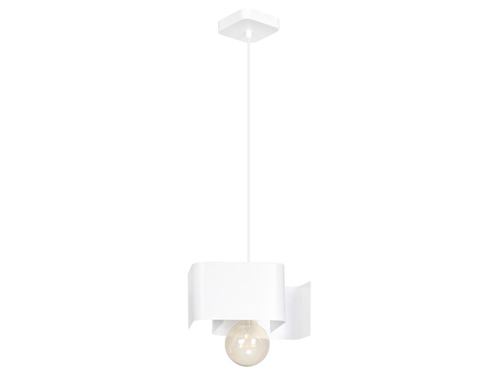 Biała wisząca regulowana lampa wisząca - D013-Rainer Metal Szkło Kategoria Lampy wiszące