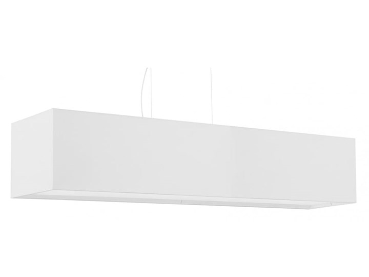 Żyrandol SANTA 120 biały Tkanina Stal Metal Lampa z kloszem Kategoria Lampy wiszące