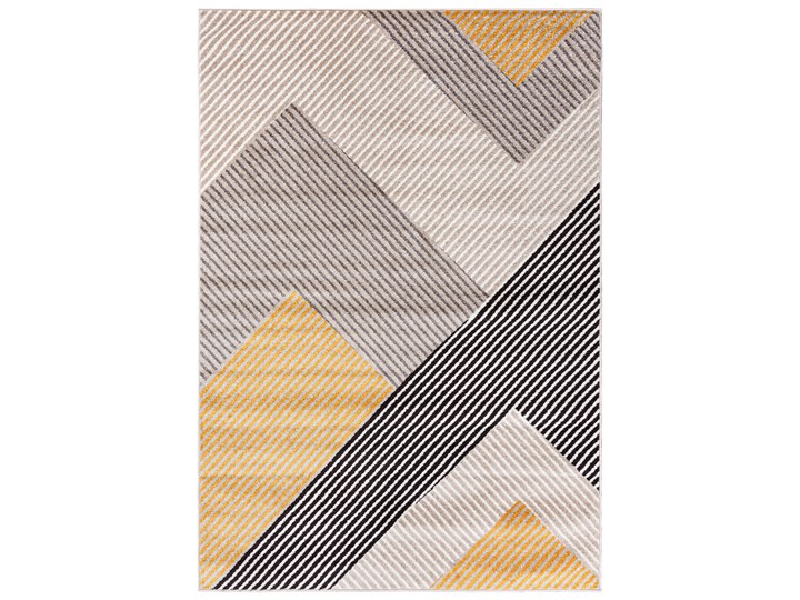 Nowoczesny Dywan Geometryczny Design Szary Żółty Elefanta 67900 120x170 cm Syntetyk Dywany Juta Prostokątny Pomieszczenie Pokój przedszkolaka